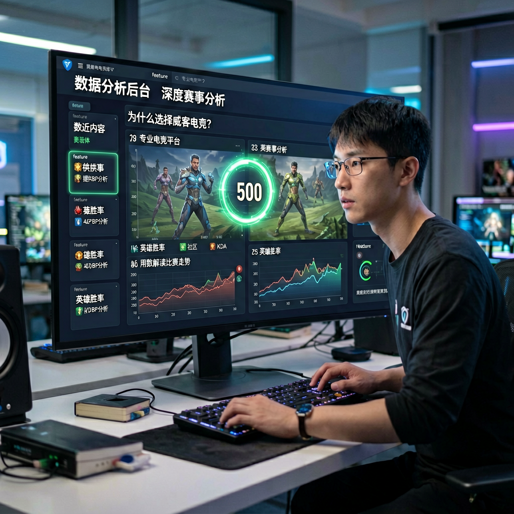 VKGAME威客电竞数据分析后台界面
